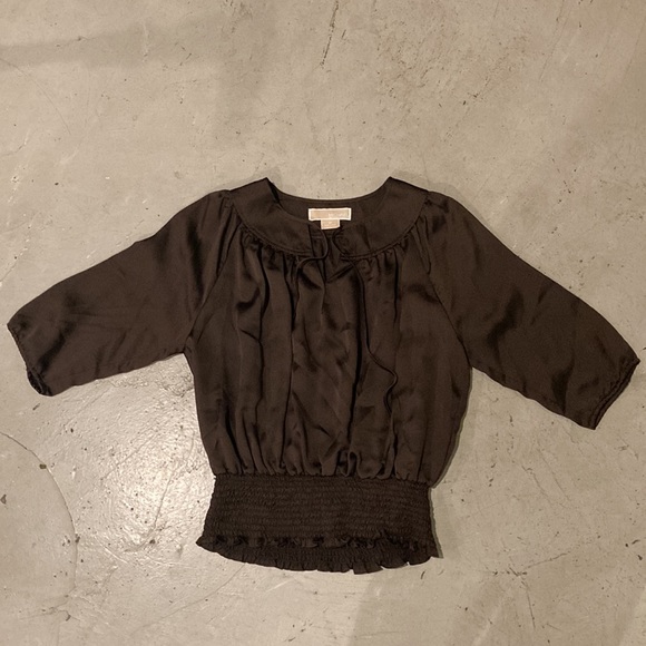 Michael Kors vintage boho brown top - Picture 2 of 4